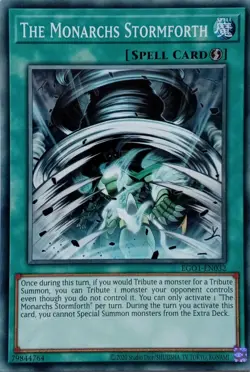 EGO1-EN032 THE MONARCHS STORMFORTH COMMON UNLIMITED EDITION YuGiOh CARD - Image 1