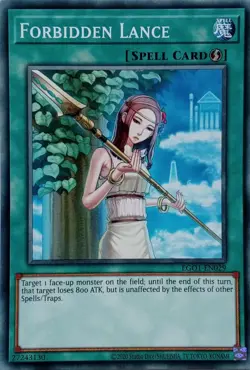 EGO1-EN029 FORBIDDEN LANCE COMMON UNLIMITED EDITION YuGiOh CARD - Image 1