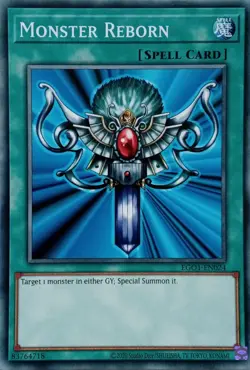 EGO1-EN024 MONSTER REBORN COMMON UNLIMITED EDITION YuGiOh CARD - Image 1