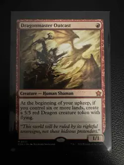 Dragonmaster Outcast - Foundations - Regular Art - MINT - MTG - Image 1