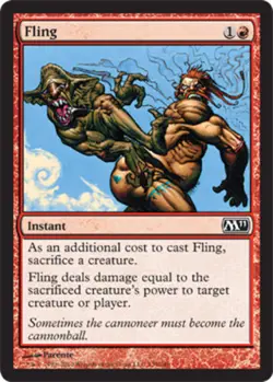 4x Fling MTG Magic 2011 (M11) NM Magic Regular - Image 1