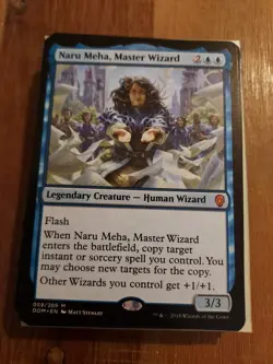 x1 Naru Meha, Master Wizard M MTG Dominaria M/NM, English - Image 1