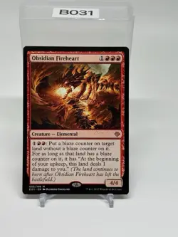 Obsidian Fireheart [Archenemy: Nicol Bolas] Magic MTG - Image 1