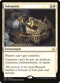 MTG - solemnity -- Foil -- Eng -- NM -- HOU -- - Image 1
