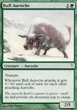 4x Bull Aurochs MTG ColdSnap NM Magic Regular - Image 1