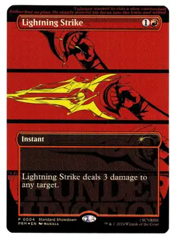 LIGHTNING STRIKE - MTG STANDARD SHOWDOWN FOIL PROMO MAGIC THE GATHERING - MINT - Image 1