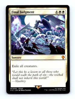 #243 2025 Final Fantasy Commander ~ Final Judgment Mythic - Image 1