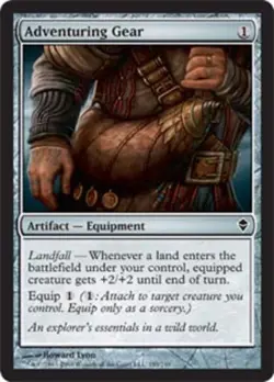 4x Adventuring Gear MTG Zendikar NM Magic Regular - Image 1