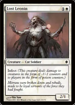 4x Lost Leonin MTG New Phyrexia NM Magic Regular - Image 1