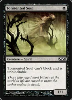 4x Tormented Soul MTG Magic 2012 (M12) NM Magic Regular - Image 1