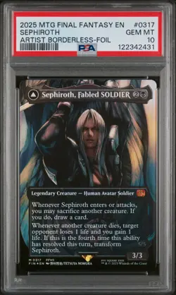 2025 #0317 SEPHIROTH, FABLED SOLDIER/SEPHIROTH, ONE-WINGED ANGEL PSA 10 - Image 1