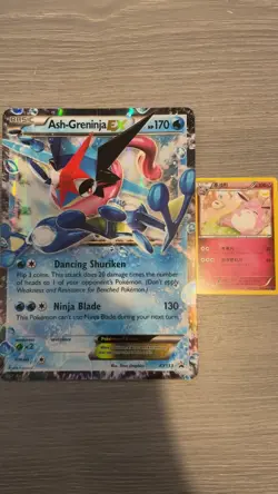 Pokemon TCG Ash-Greninja EX XY Black Star Promo XY133 Jumbo Holo Card - Image 1