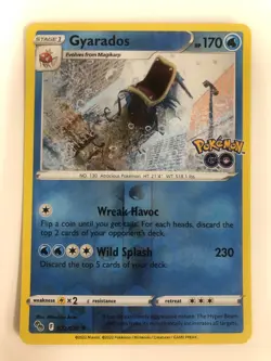Pokemon Gyarados Pokemon GO 2022 Reverse Holo NM Foil 022/078 Box 4 - Image 1