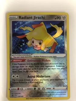 Pokemon Radiant Jirachi SWSH12 Silver Tempest 2022 NM Foil 120/195 Box 4 - Image 1