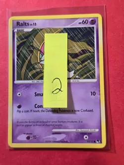 2008 Pokemon Organized Play Series 7 #15 Ralts, C, NF/H, cd2 - Image 3