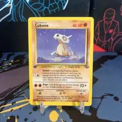 1st Edition Cubone 50/64 - 1999 Jungle Set - Pokemon Card - LP - Image 1
