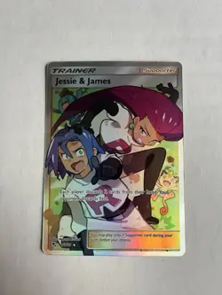 Jessie and James FULL ART Trainer 68/68 Pokemon S&M Hidden Fates NM Holo 2019 - Image 3