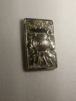 23K Gold Plated Poliwhirl 1999 Burger King Pokemon Trading Card - Image 5