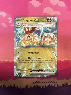 Pokemon Card Dragonite ex 159/197 Double Rare Obsidian Flames Near Mint - Image 1