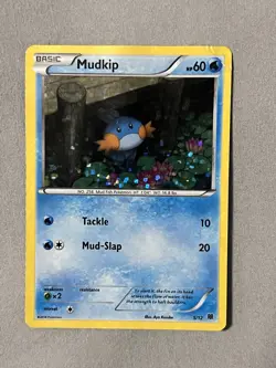 Pokemon Mudkip 5/12 Card Rare Confetti Holo TCG Promo McDonalds 2014 - Image 1