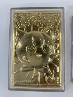 Pokemon Jigglypuff #39 23k Gold Plated Trading Card Burger King 1999 Vintage - Image 2