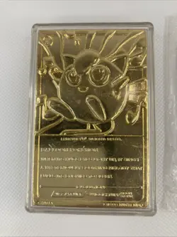 Pokemon Jigglypuff #39 23k Gold Plated Trading Card Burger King 1999 Vintage - Image 5