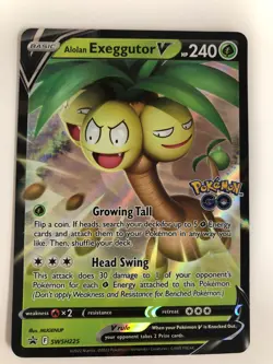 Pokemon Alolan Exeggutor V SWSH Sword & Shield 2022 NM SWSH225 Box 3 - Image 1