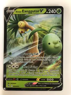 Pokemon Alolan Exeggutor V Pokemon GO 2022 NM 005/078 Box 3 - Image 1