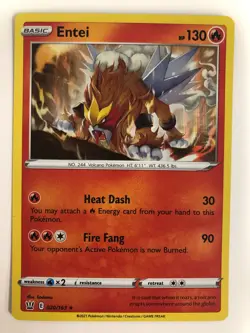Pokemon Entei SWSH05 Battle Styles NM 2021 Foil 020/163 Box 3 - Image 1