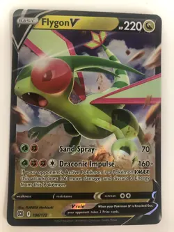 Pokemon Flygon V SWSH09 Brilliant Stars 2022 NM 106/172 Box 3 - Image 1