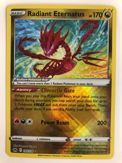 Pokemon Radiant Eternatus Crown Zenith NM 2023 Foil 105/159 Box 3 - Image 1