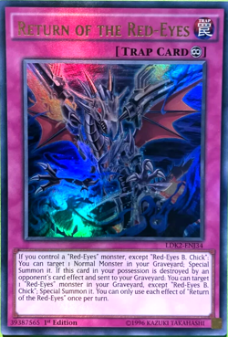 Return of the Red-Eyes - LDK2 EN134 Ultra Rare 1st Edition YuGiOh TCG Card - Image 1