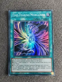 Yu-Gi-Oh Time-Tearing Morganite CYAC-EN067 Super Rare 1st Edition - Image 1