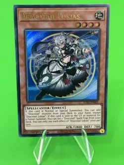 Yu-Gi-Oh Justice Hunters Dracotail Lukias Ultra Rare JUSH-EN001 NM!!! - Image 1