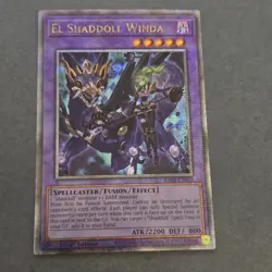 Yugioh El Shaddoll Winda Alt Art Quarter Century Secret Rare RA04-EN067 NM - Image 1