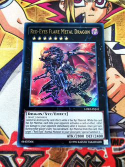 Red-Eyes Flare Metal Dragon ldk2-enj41 Unltd Ed (NM+) Ultra Rare Yu-Gi-Oh! - Image 1