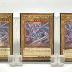 Yu-Gi-Oh! Blue-Eyes White Dragon Gold Secret Rare Set of 3 - MVP1-ENGV4 - Image 3