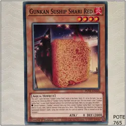 Gunkan Suship Shari Red - POTE-EN026 - Common 1st Edition Yugioh - Image 1