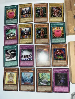 Lot of 104 Mixed YUGIOH Cards, Plus Deck Box, Some Are In Sleeves - Image 4