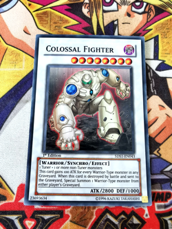 Colossal Fighter 5ds1-en043 1st Edition (VLP) Super Rare Yu-Gi-Oh! - Image 1