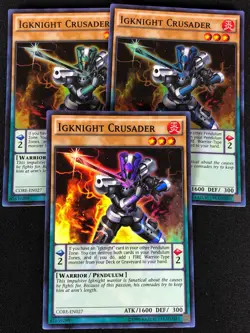 YUGIOH IGKNIGHT CRUSADER CORE-EN027 SUPER X3 (NM) - Image 1