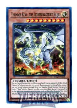 Yugioh Thunder King, the Lightningstrike Kaiju SDAZ-EN008 Common AMERICAN PRINT - Image 1