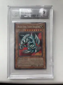Yu-Gi-Oh Blue Eyes Toon Dragon MRL-000 1st Edition 2002 BGS 9 MT - Image 1