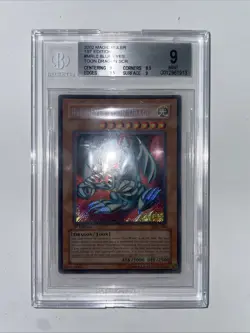 Yu-Gi-Oh Blue Eyes Toon Dragon MRL-000 1st Edition 2002 BGS 9 MT - Image 2
