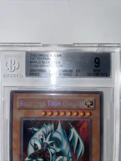 Yu-Gi-Oh Blue Eyes Toon Dragon MRL-000 1st Edition 2002 BGS 9 MT - Image 3