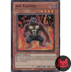 Yugioh Ape Fighter YDT1-EN001 Super Rare MP - Image 1