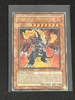 Volcanic Doomfire 1st Edition FOTB-EN008 YuGiOh Force of the Breaker - Image 1