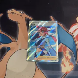 Pokemon Card TCG - Skyla 072/072 Ultra Rare Full Art Trainer Shining Fates NM - Image 1
