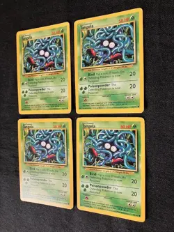 Tangela Bind/Poisonpowder 50 HP Pokemon Base Set TCG Card 66/102 - Lot of 4 - Image 3