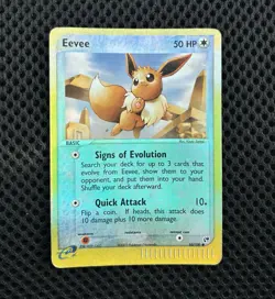 Eevee 63/100 EX Sandstorm Reverse Holo Foil Pokemon Card LP - Image 1